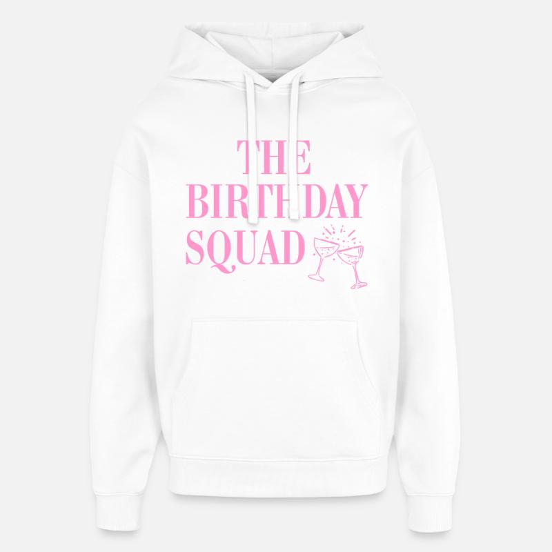 L'équipe d'anniversaire - Sweat à capuche unisexe Stanley/Stella Oversized - blanc