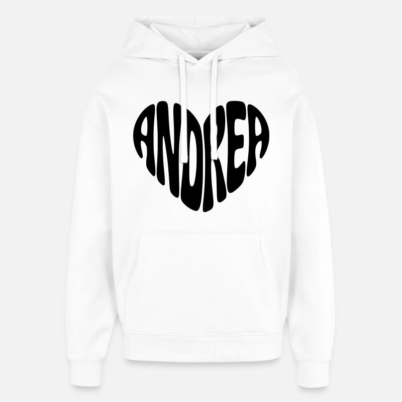 Andrea Herz - Sweat à capuche unisexe Stanley/Stella Oversized - blanc