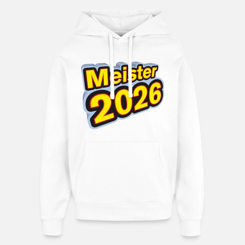 Champion 2026 Championship - Sweat à capuche unisexe Stanley/Stella Oversized - blanc