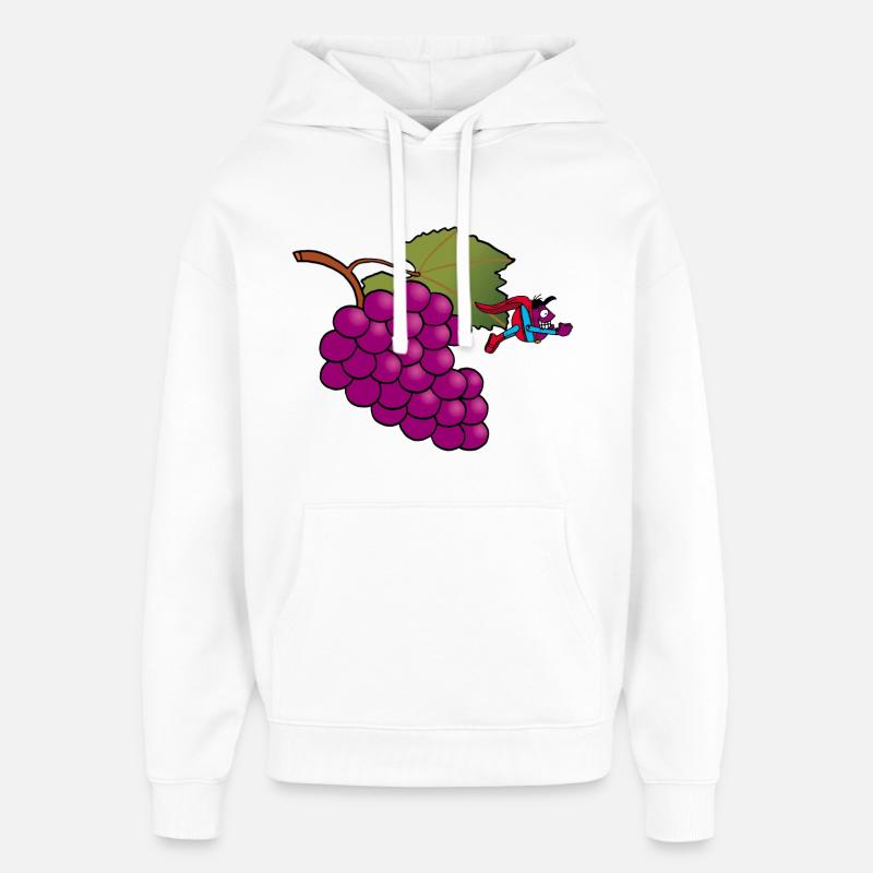 Raisin super héros ! - Sweat à capuche unisexe Stanley/Stella Oversized - blanc