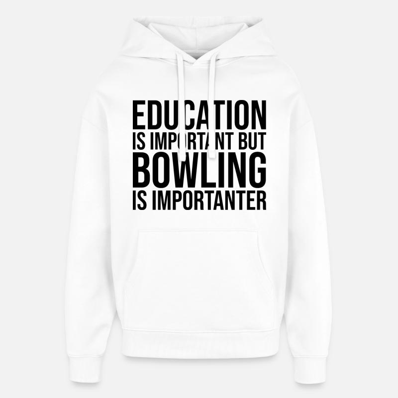 bowling - Sweat à capuche unisexe Stanley/Stella Oversized - blanc