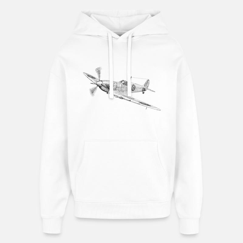 Spitfire - Sweat à capuche unisexe Stanley/Stella Oversized - blanc