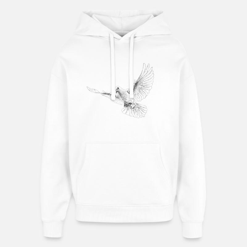 Dove - Sweat à capuche unisexe Stanley/Stella Oversized - blanc