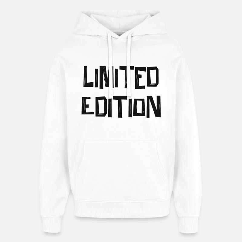 Édition limitée noire - Sweat à capuche unisexe Stanley/Stella Oversized - blanc