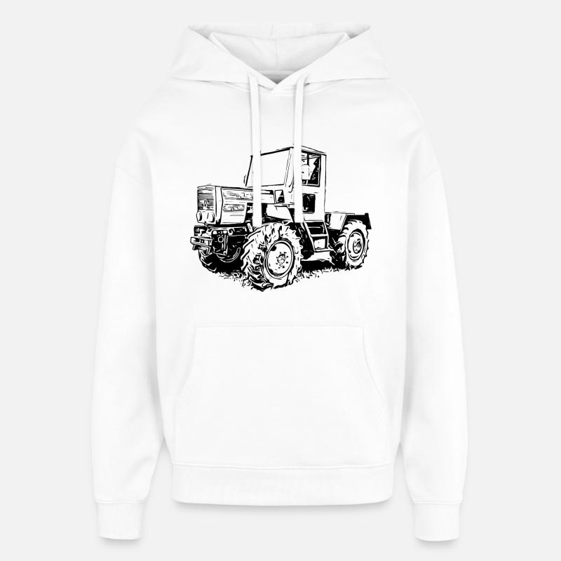 MB trac 800 - Sweat à capuche unisexe Stanley/Stella Oversized - blanc