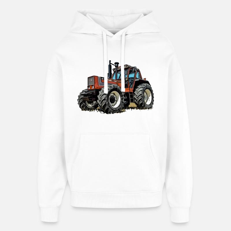 Ackerbeast 100 - Oversized Unisex Hoodie von Stanley/Stella - Weiß