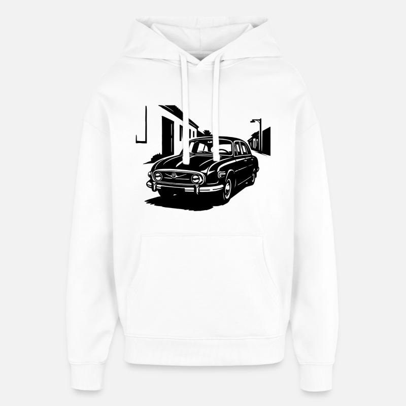 Fin Camarade - V8 - Sweat à capuche unisexe Stanley/Stella Oversized - blanc