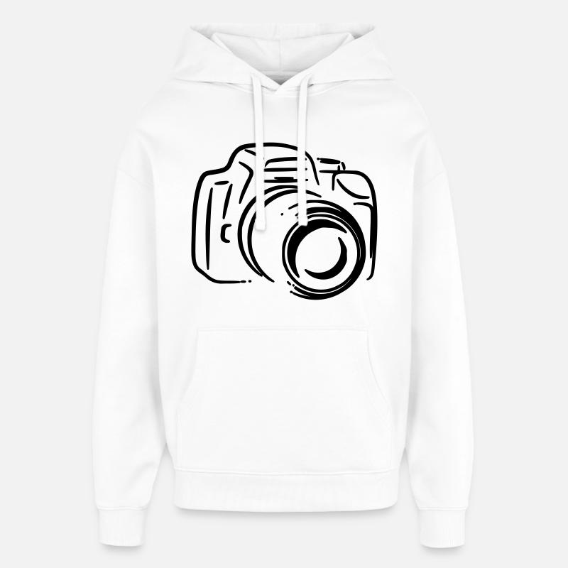 Reflex photo - Sweat à capuche unisexe Stanley/Stella Oversized - blanc