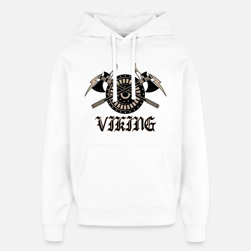 Vikings - Sweat à capuche unisexe Stanley/Stella Oversized - blanc