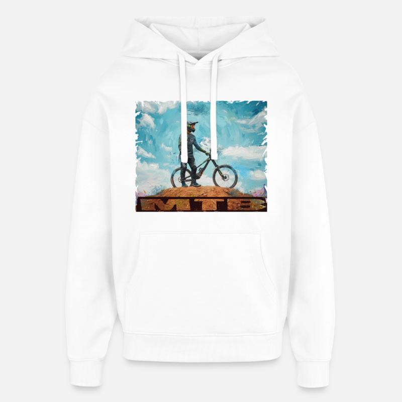 VTT - Sweat à capuche unisexe Stanley/Stella Oversized - blanc