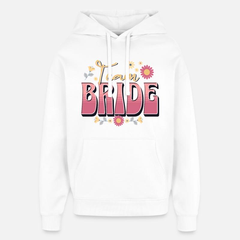 Équipe Bride - Sweat à capuche unisexe Stanley/Stella Oversized - blanc