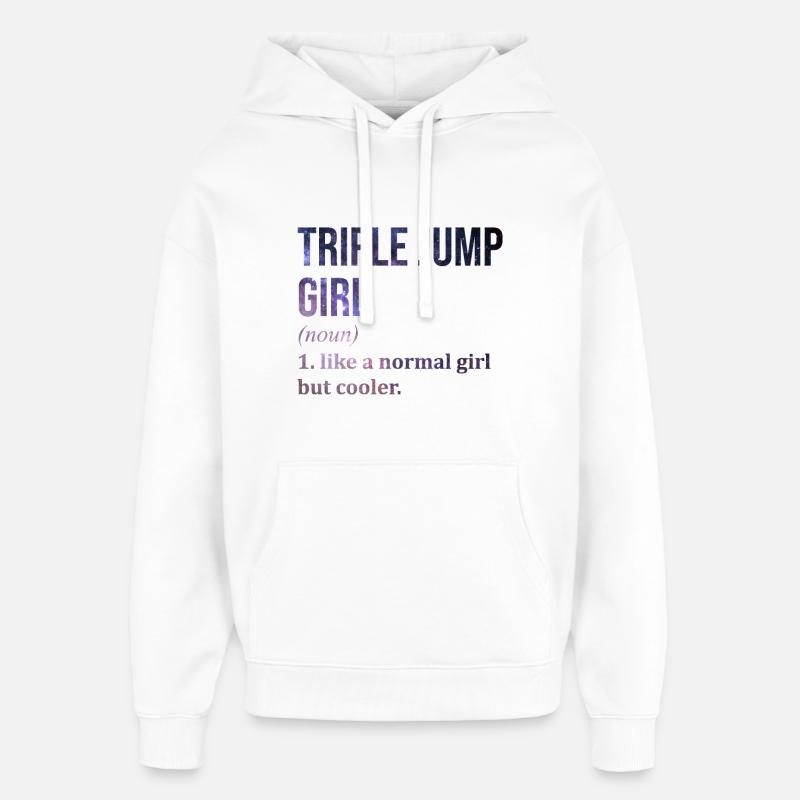 triple saut - Sweat à capuche unisexe Stanley/Stella Oversized - blanc