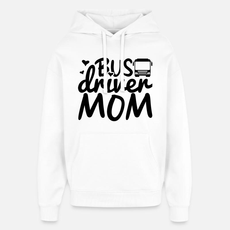 Chauffeur de bus mère - Sweat à capuche unisexe Stanley/Stella Oversized - blanc