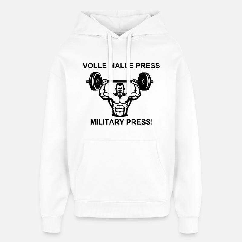 Motivation pour la musculation - Sweat à capuche unisexe Stanley/Stella Oversized - blanc