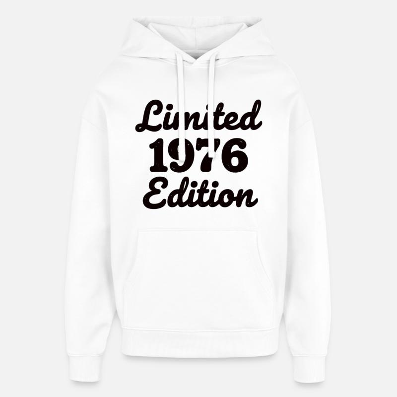 Édition limitée minimale anniversaire 1976 - Sweat à capuche unisexe Stanley/Stella Oversized - blanc