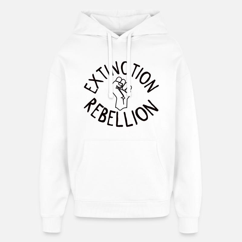 Extinction Rebellion Faust - Sweat à capuche unisexe Stanley/Stella Oversized - blanc