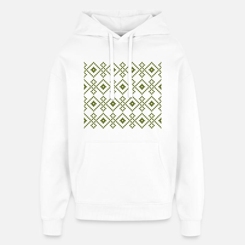 Pull uni de Noël (vert) - Sweat à capuche unisexe Stanley/Stella Oversized - blanc