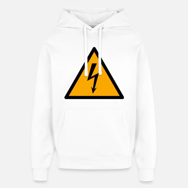 Sous tension - Sweat à capuche unisexe Stanley/Stella Oversized - blanc