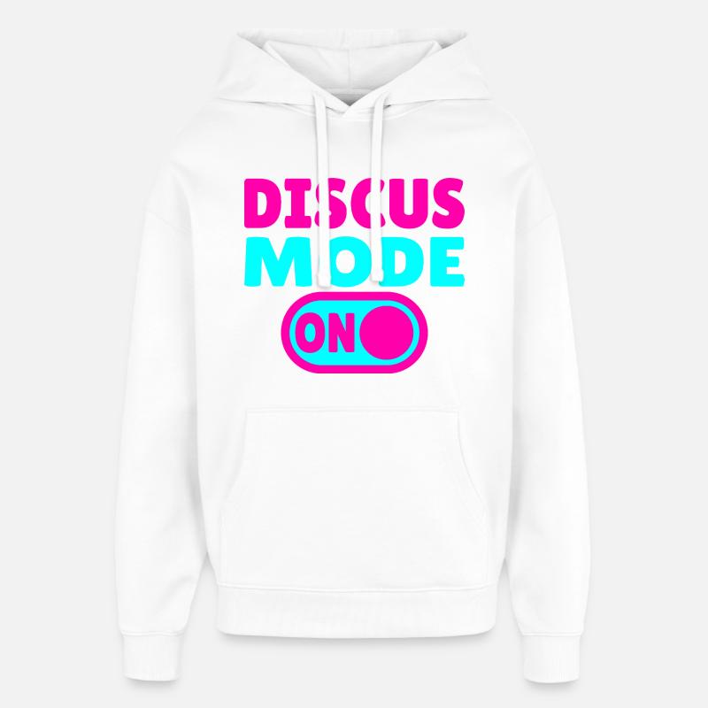 Discus Mode ON - Diskuswerfer - Oversized Unisex Hoodie von Stanley/Stella - Weiß
