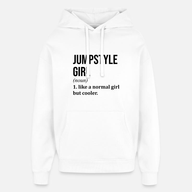 le jumpstyle - Sweat à capuche unisexe Stanley/Stella Oversized - blanc