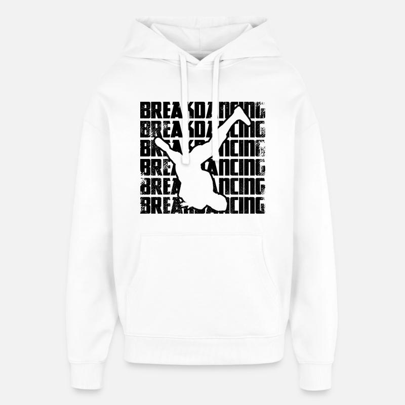 Breakdance - Sweat à capuche unisexe Stanley/Stella Oversized - blanc