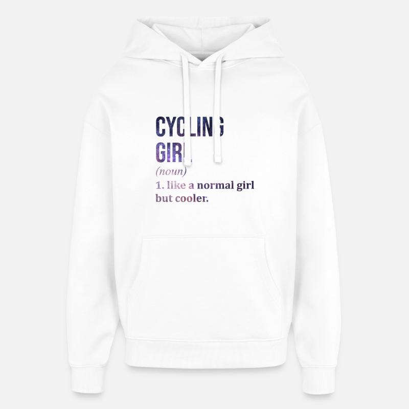ciclismo - Stanley/Stella Oversized Felpa con cappuccio unisex - bianco