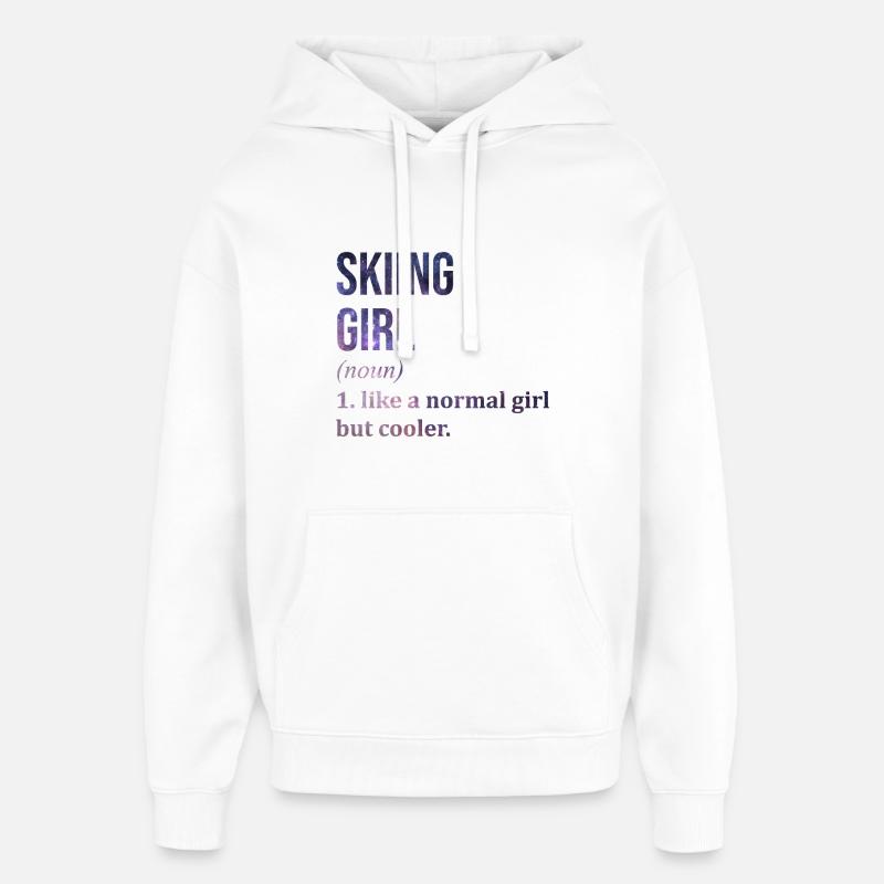 Ski - Sweat à capuche unisexe Stanley/Stella Oversized - blanc