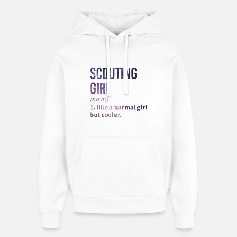 éclaireur - Sweat à capuche unisexe Stanley/Stella Oversized - blanc