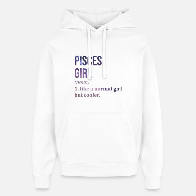 Poissons - Sweat à capuche unisexe Stanley/Stella Oversized - blanc