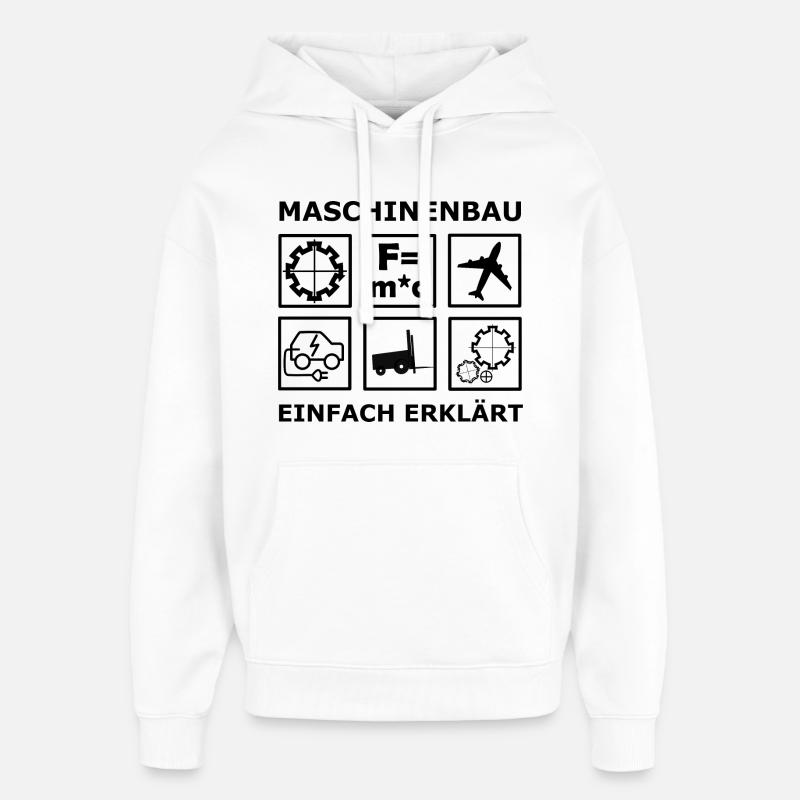 Mechanical Engineering Engineers - Oversized Unisex Hoodie by Stanley/Stella - white