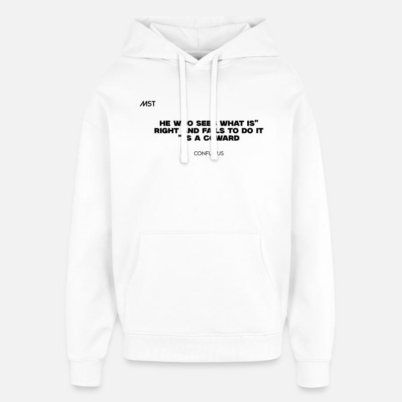 MsteRockTv - Sweat à capuche unisexe Stanley/Stella Oversized - blanc