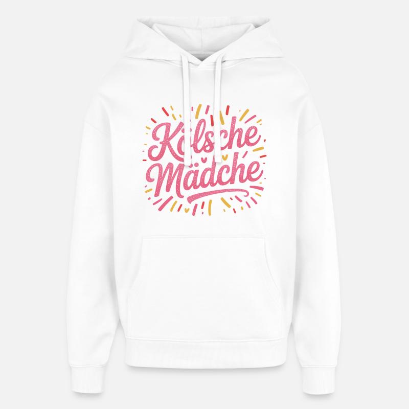Cologne Filles Carnaval Cologne Filles - Sweat à capuche unisexe Stanley/Stella Oversized - blanc
