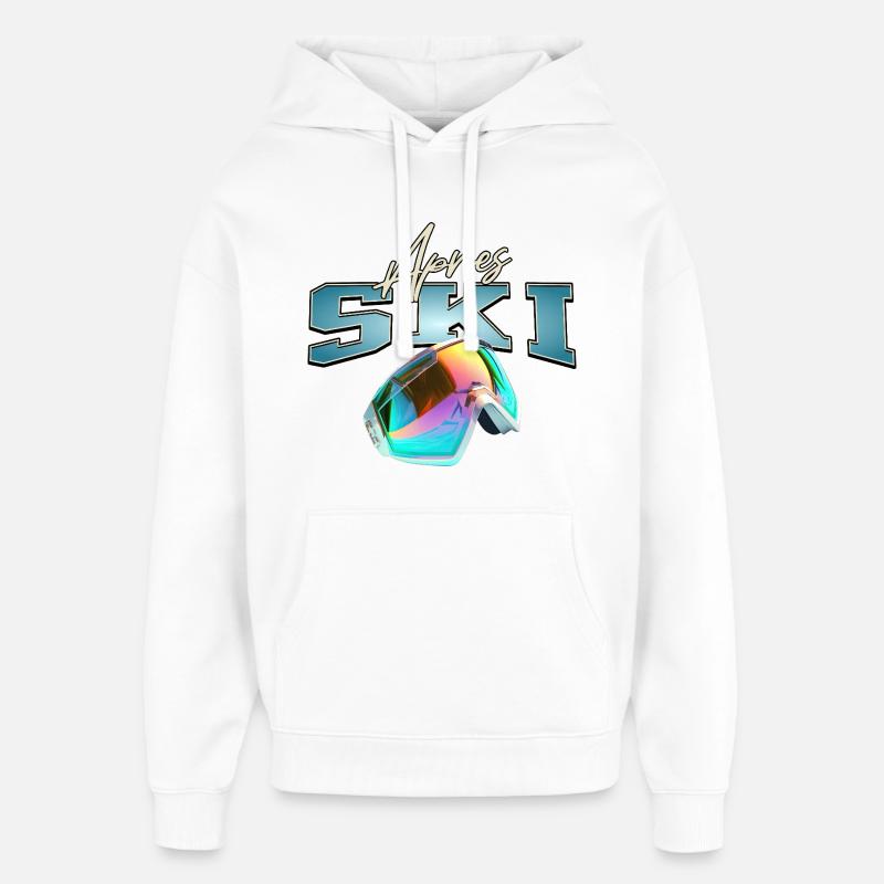 Apres Ski - Oversized Unisex Hoodie von Stanley/Stella - Weiß