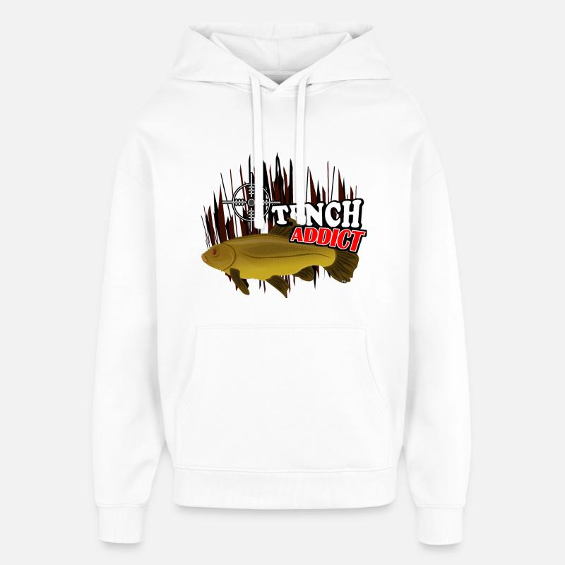 Tanche - Sweat à capuche unisexe Stanley/Stella Oversized - blanc