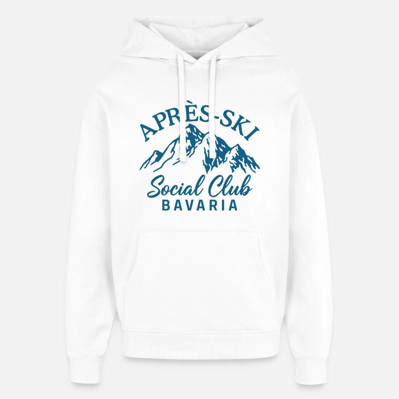 Après Ski Social Club Bavaria - Sweat à capuche unisexe Stanley/Stella Oversized - blanc