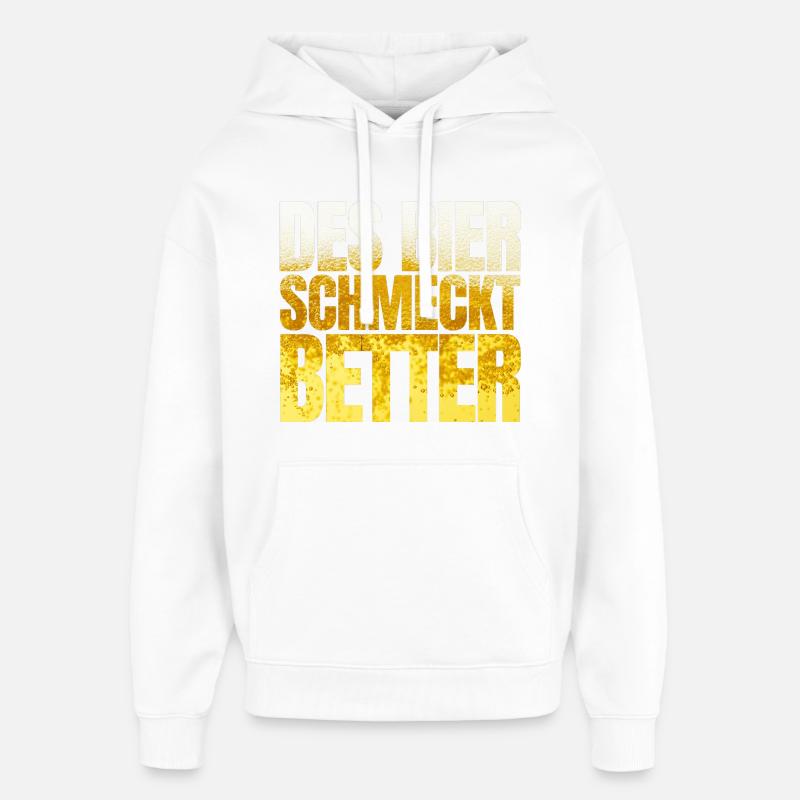 La bière du Tyrol est meilleure - Sweat à capuche unisexe Stanley/Stella Oversized - blanc