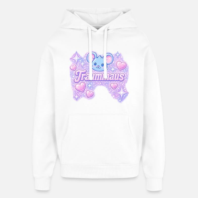 Dream mouse / design Y2K - Sweat à capuche unisexe Stanley/Stella Oversized - blanc