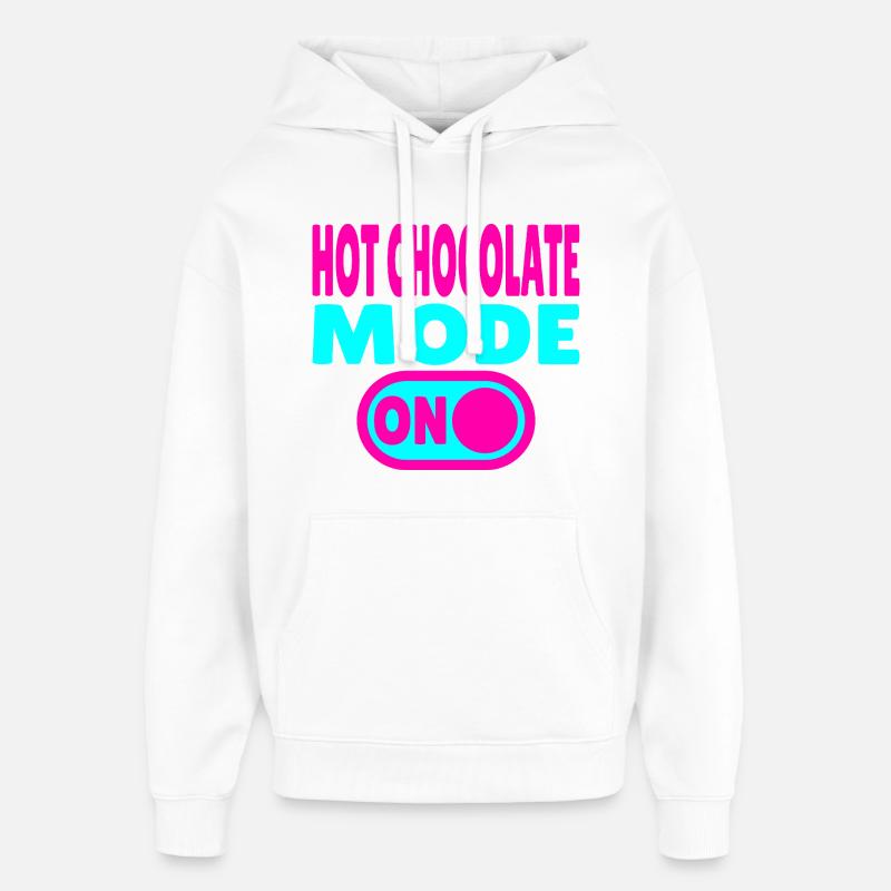 Mode chocolat chaud activé - Sweat à capuche unisexe Stanley/Stella Oversized - blanc