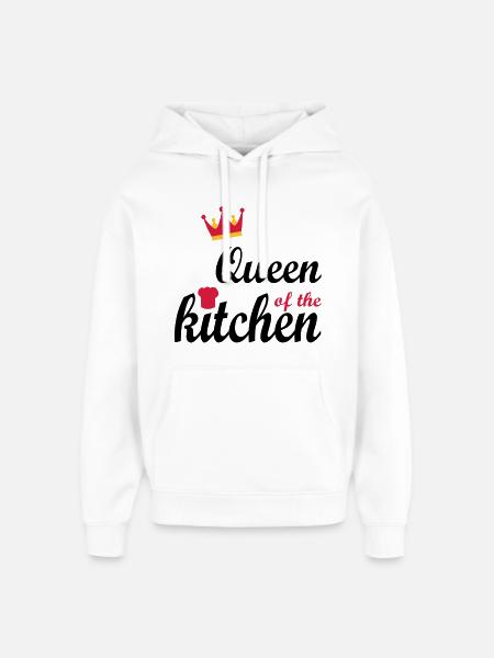 kochen - Oversized Unisex Hoodie von Stanley/Stella - Weiß