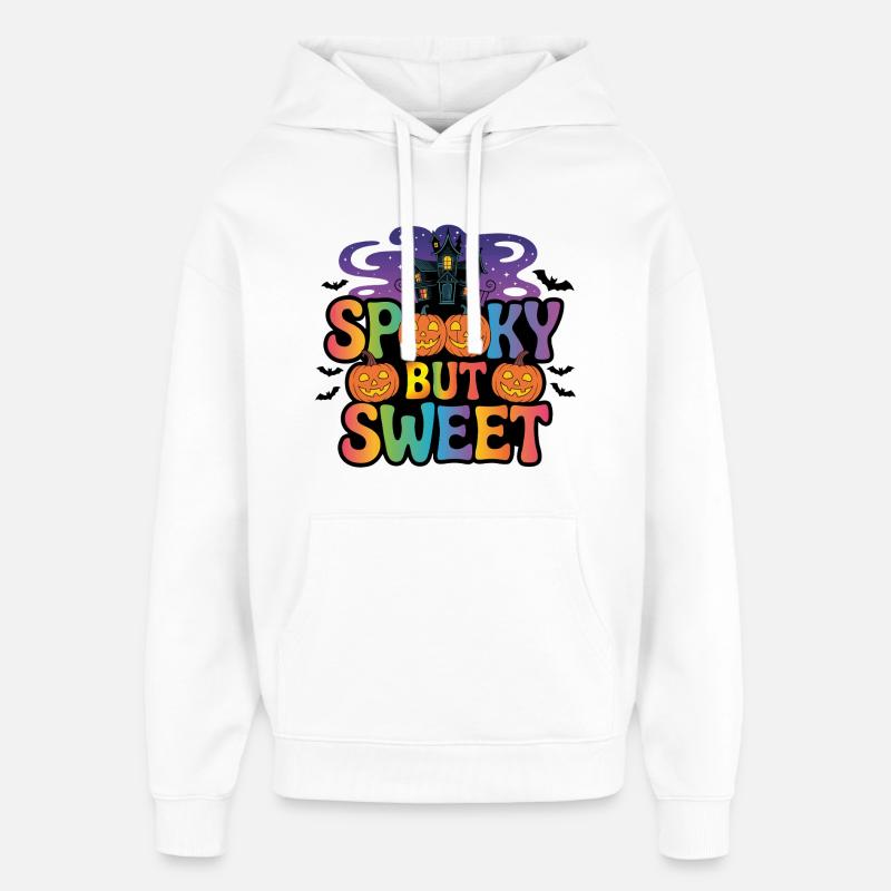 Halloween effrayant et doux - Sweat à capuche unisexe Stanley/Stella Oversized - blanc