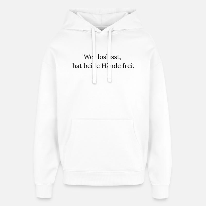 Belle citation - Sweat à capuche unisexe Stanley/Stella Oversized - blanc