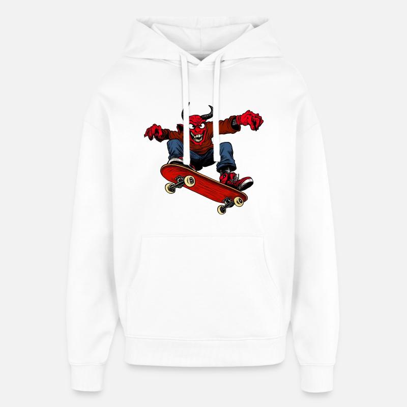 Teufel Freestyle - Sweat à capuche unisexe Stanley/Stella Oversized - blanc