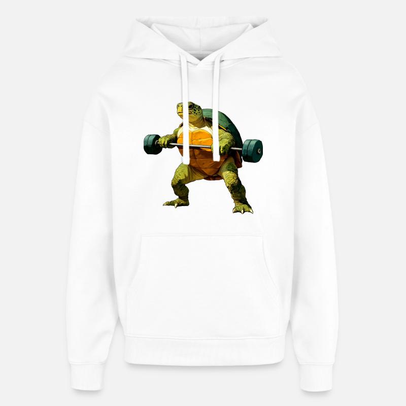 Dresseur de tortues - Sweat à capuche unisexe Stanley/Stella Oversized - blanc