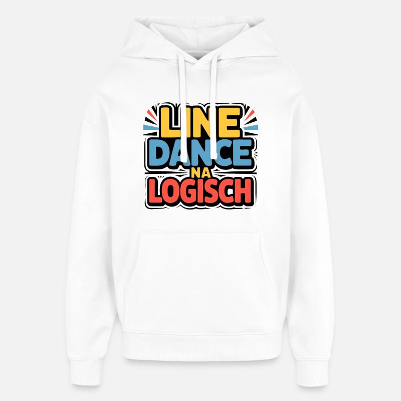 Logique de la danse en ligne - Sweat à capuche unisexe Stanley/Stella Oversized - blanc