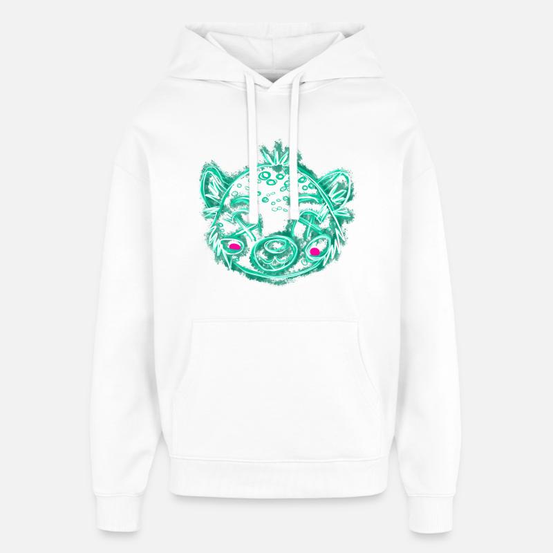 Leo Green mort - Sweat à capuche unisexe Stanley/Stella Oversized - blanc