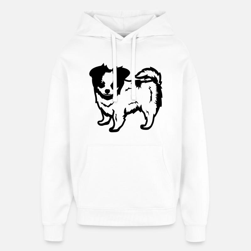 Chien - Sweat à capuche unisexe Stanley/Stella Oversized - blanc