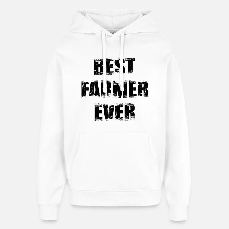 Bester Bauer - Oversized Unisex Hoodie von Stanley/Stella - Weiß