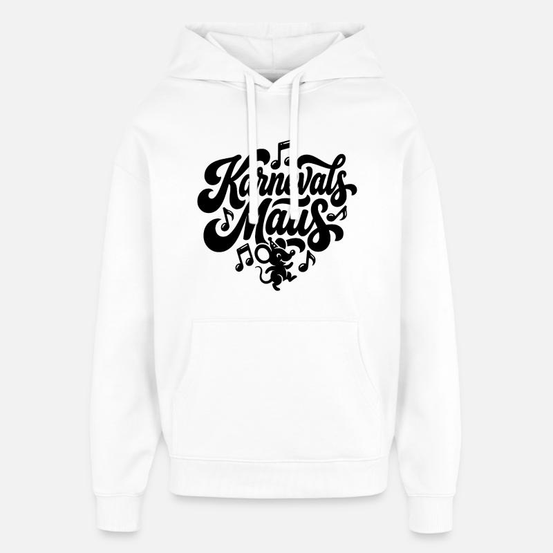Karnevalsmaus Karneval Köln Kölner Karnevals Maus - Oversized Unisex Hoodie von Stanley/Stella - Weiß
