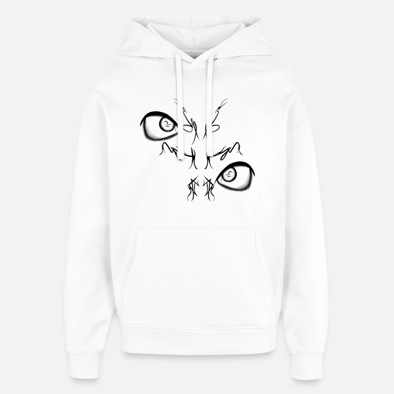 Night Bird Duo Lights - Sweat à capuche unisexe Stanley/Stella Oversized - blanc