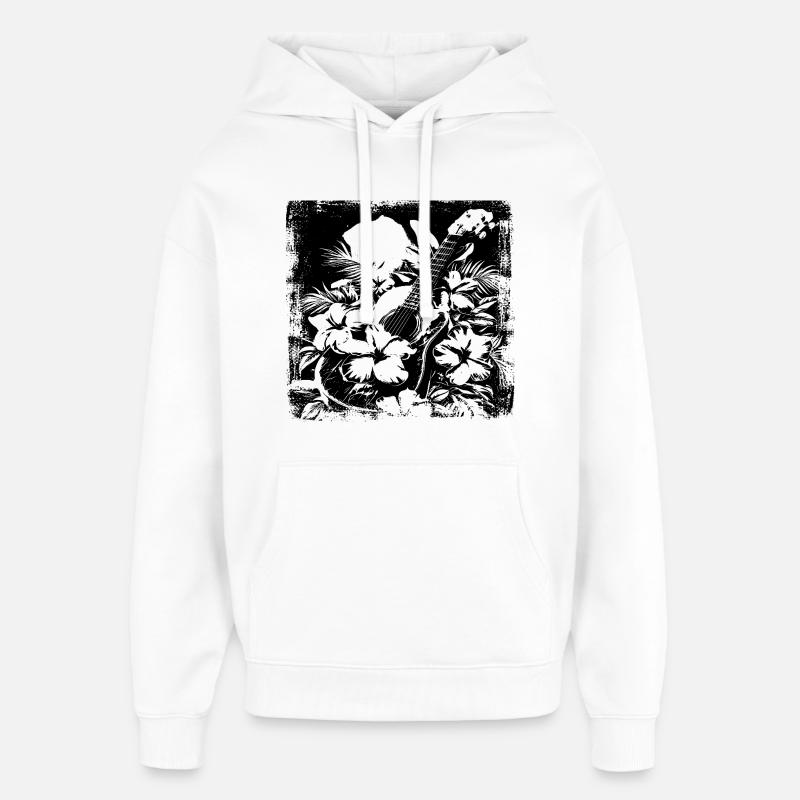 Guitare - Sweat à capuche unisexe Stanley/Stella Oversized - blanc